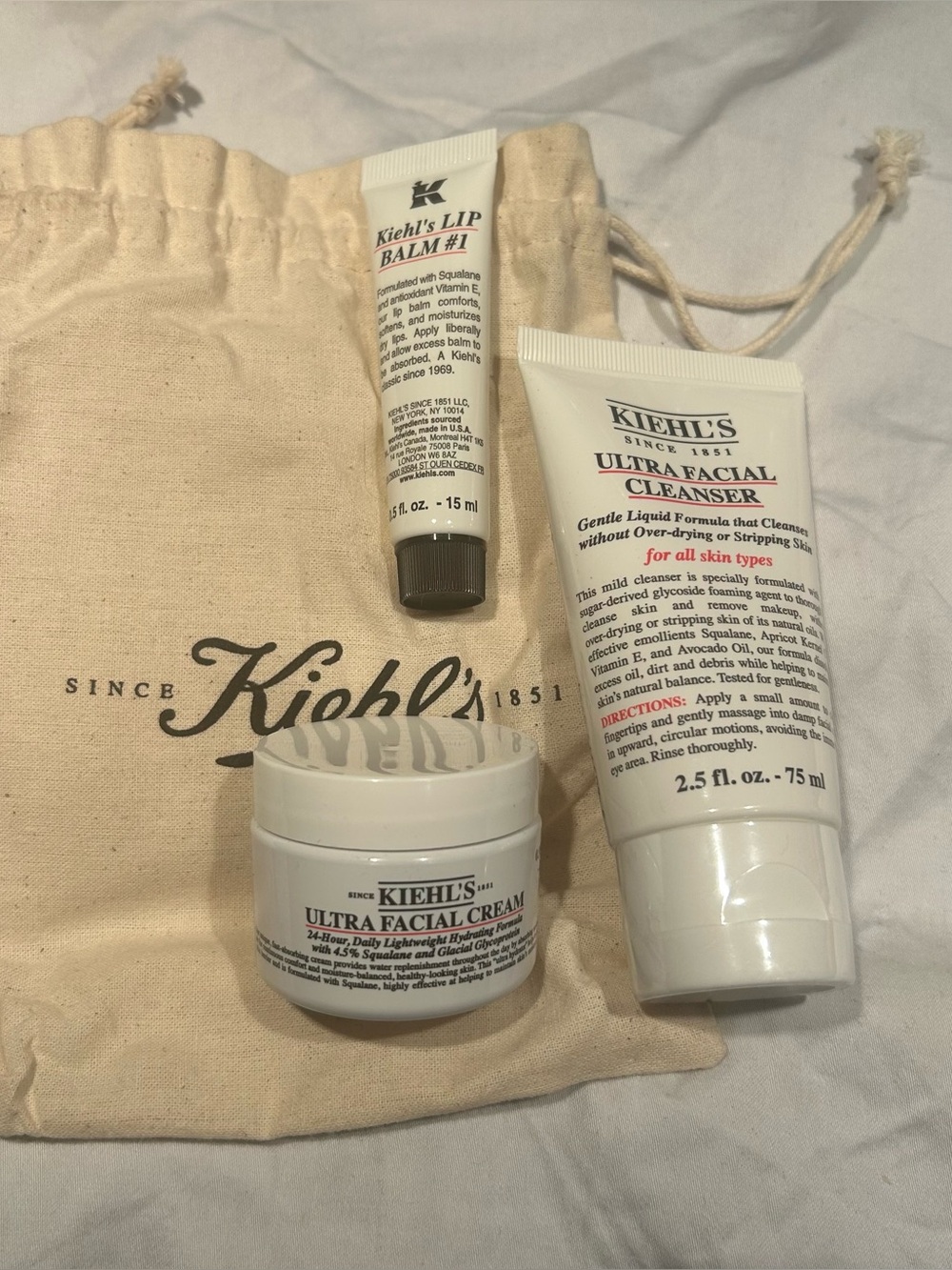 Kiehl's travel skincare gift set
